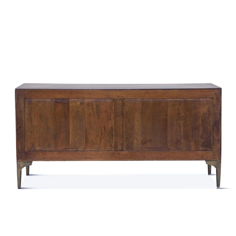 Buffet en bois de manguier bicolore