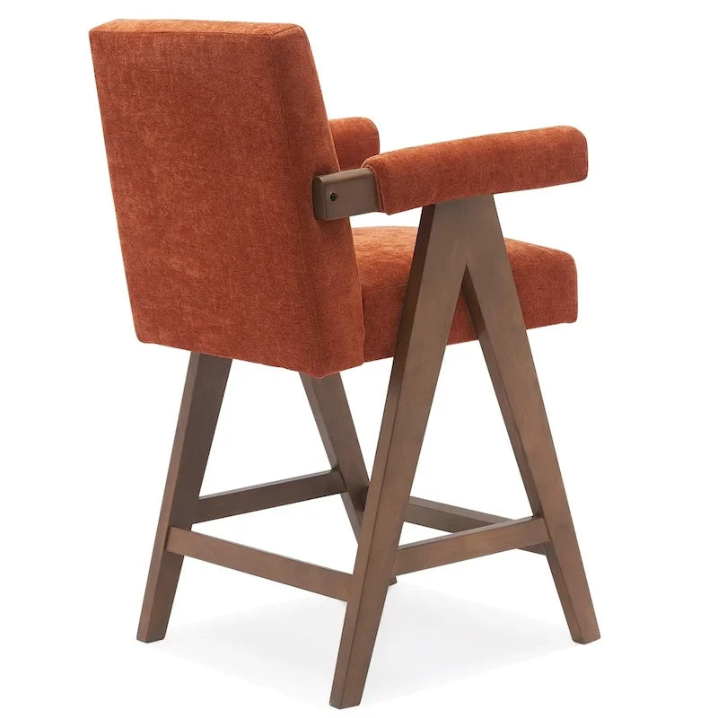 Tabouret de comptoir rembourré contemporain, unité