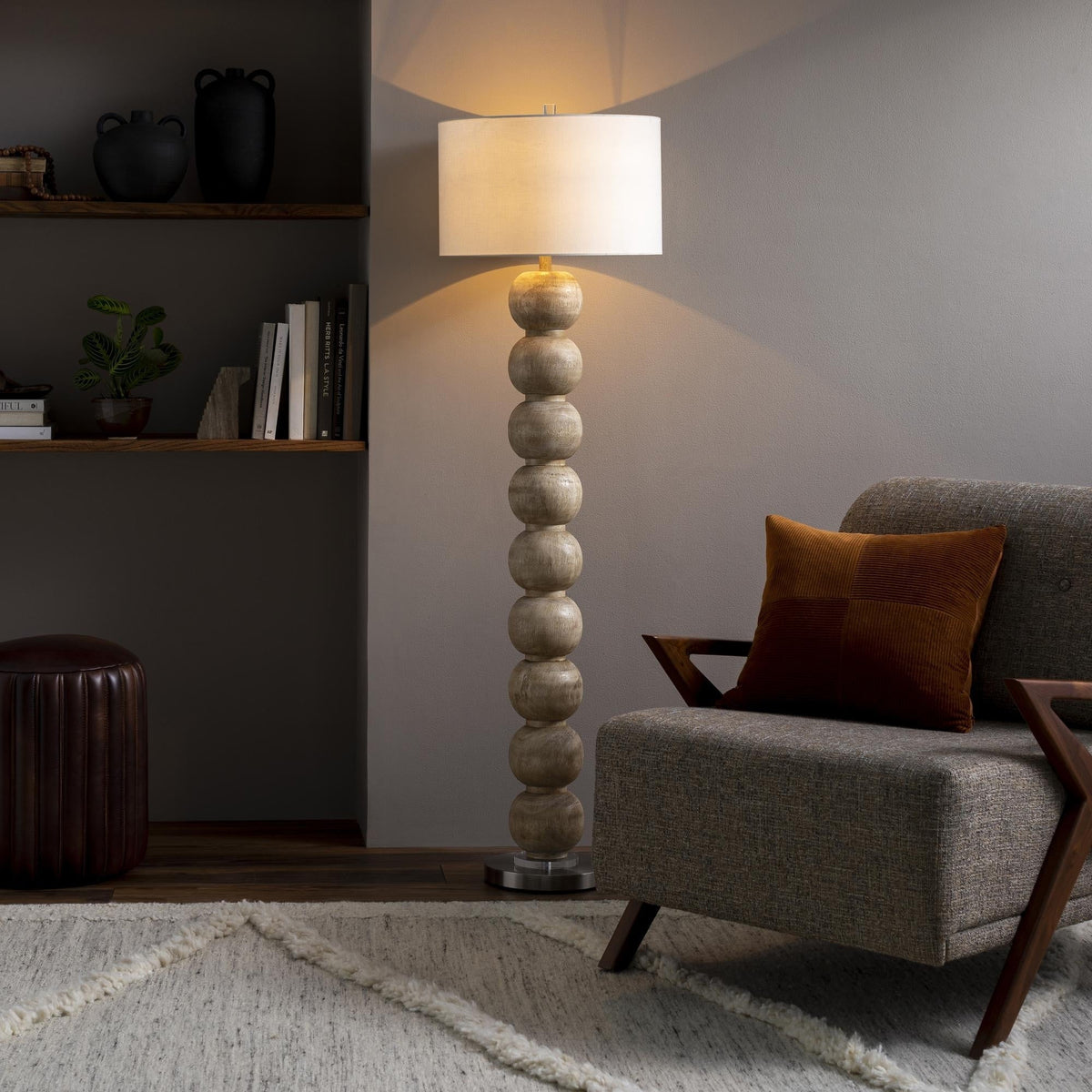Lampadaire transitionnel Becke Bubble