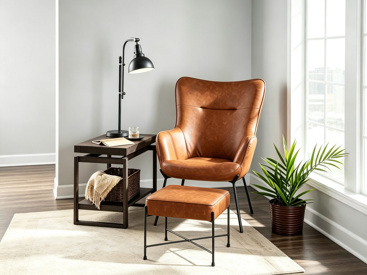 Chaise longue à cadre métallique