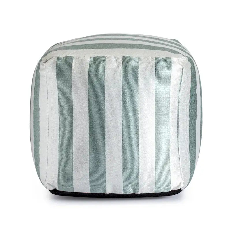 Pouf Carré Intérieur Extérieur Ottoman Tressé Repose-Pieds Siège D'appoint Moderne