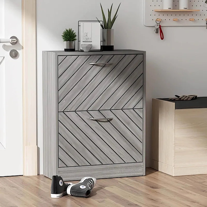 Meuble à chaussures moderne avec tiroir basculant