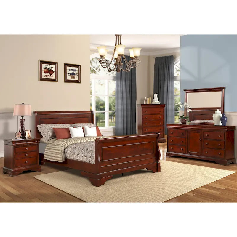 5-Drawer Chest with Lift-Top Hidden Storage Compartment Bedroom Dresser