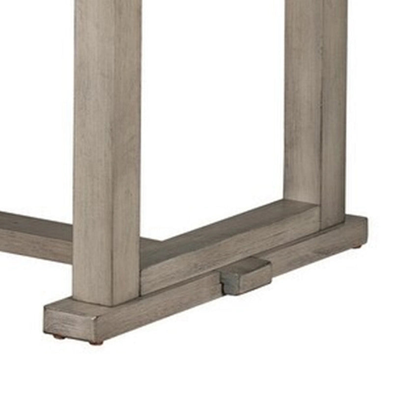 60 Inch Rectangular Dining Table Diamond Wood Grain Gray