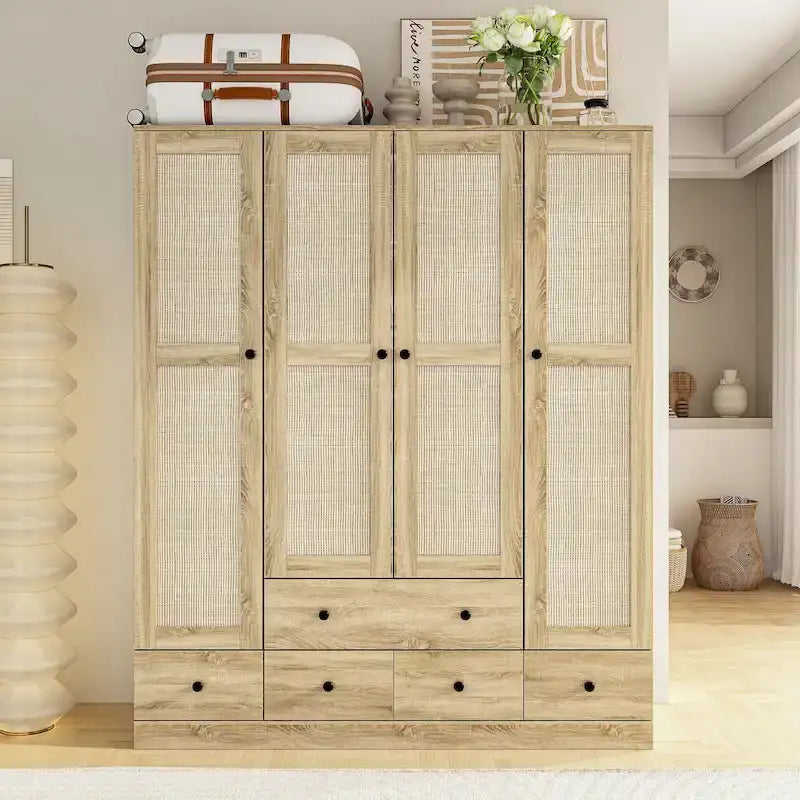 Armoire de chambre Armoire Armoire Dressing Tringle à vêtements Tiroir