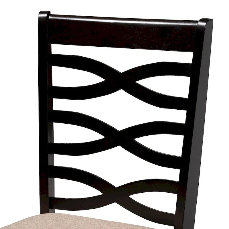 Ensemble de 4 chaises de salle à manger modernes et contemporaines