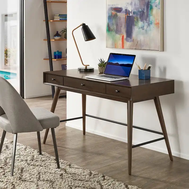Bureau Aksel en bois à 3 tiroirs par iNSPIRE Q Modern